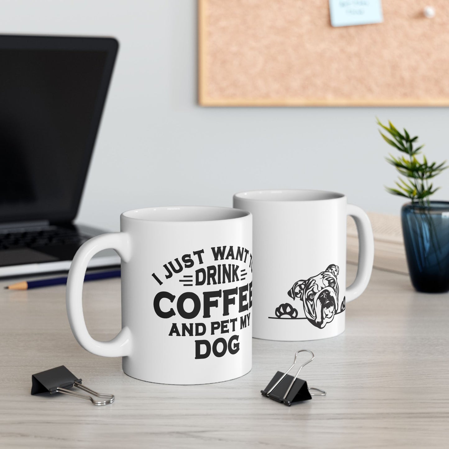 Dog Lover's Ceramic Mug - English Bulldog