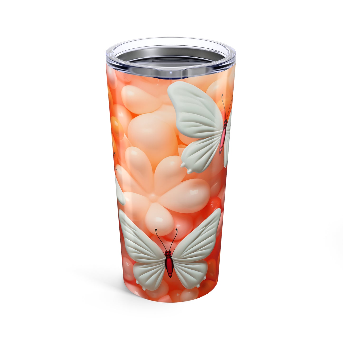Orange Dream Butterfly 20oz Tumbler