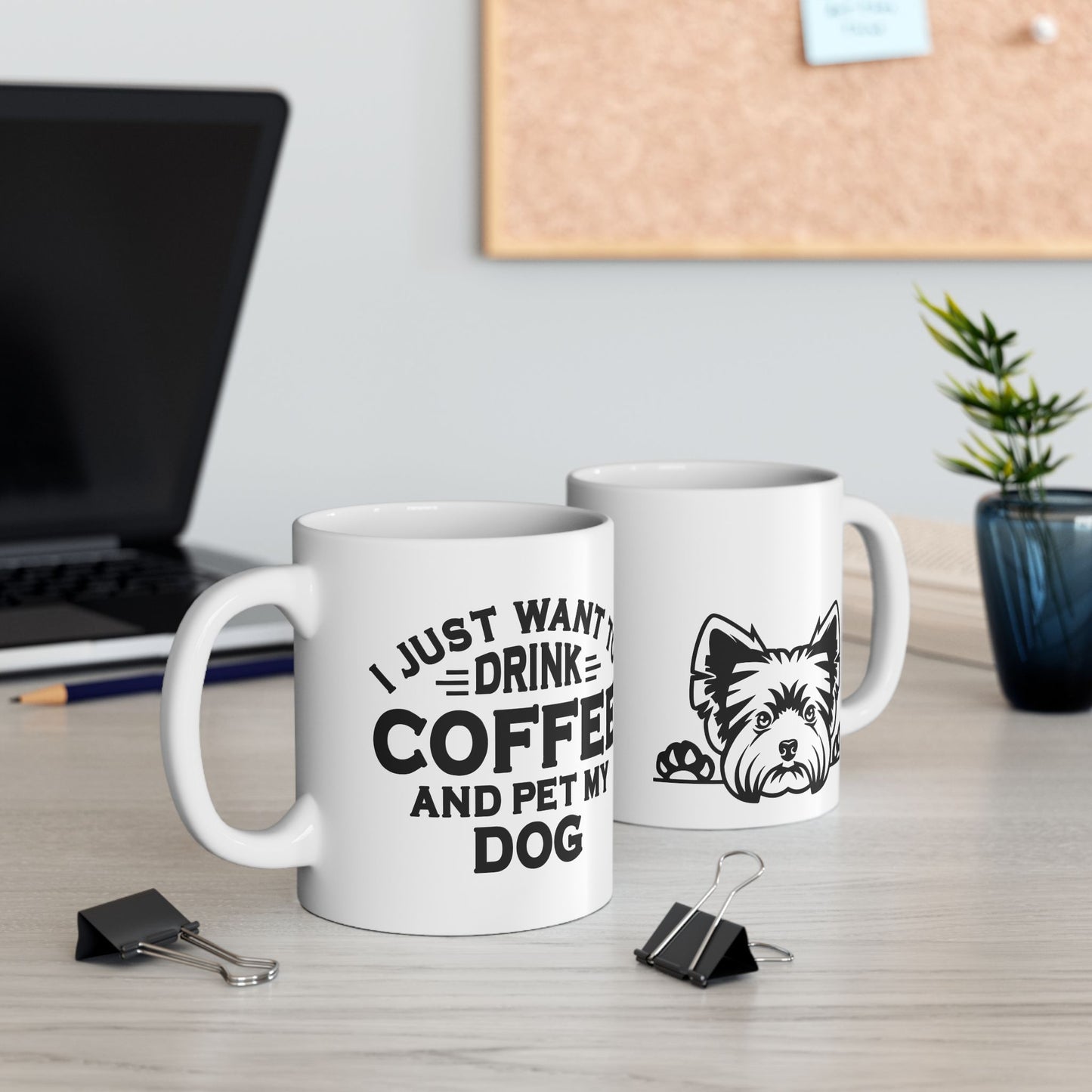 Dog Lover's Ceramic Mug - Yorkshire Terrier