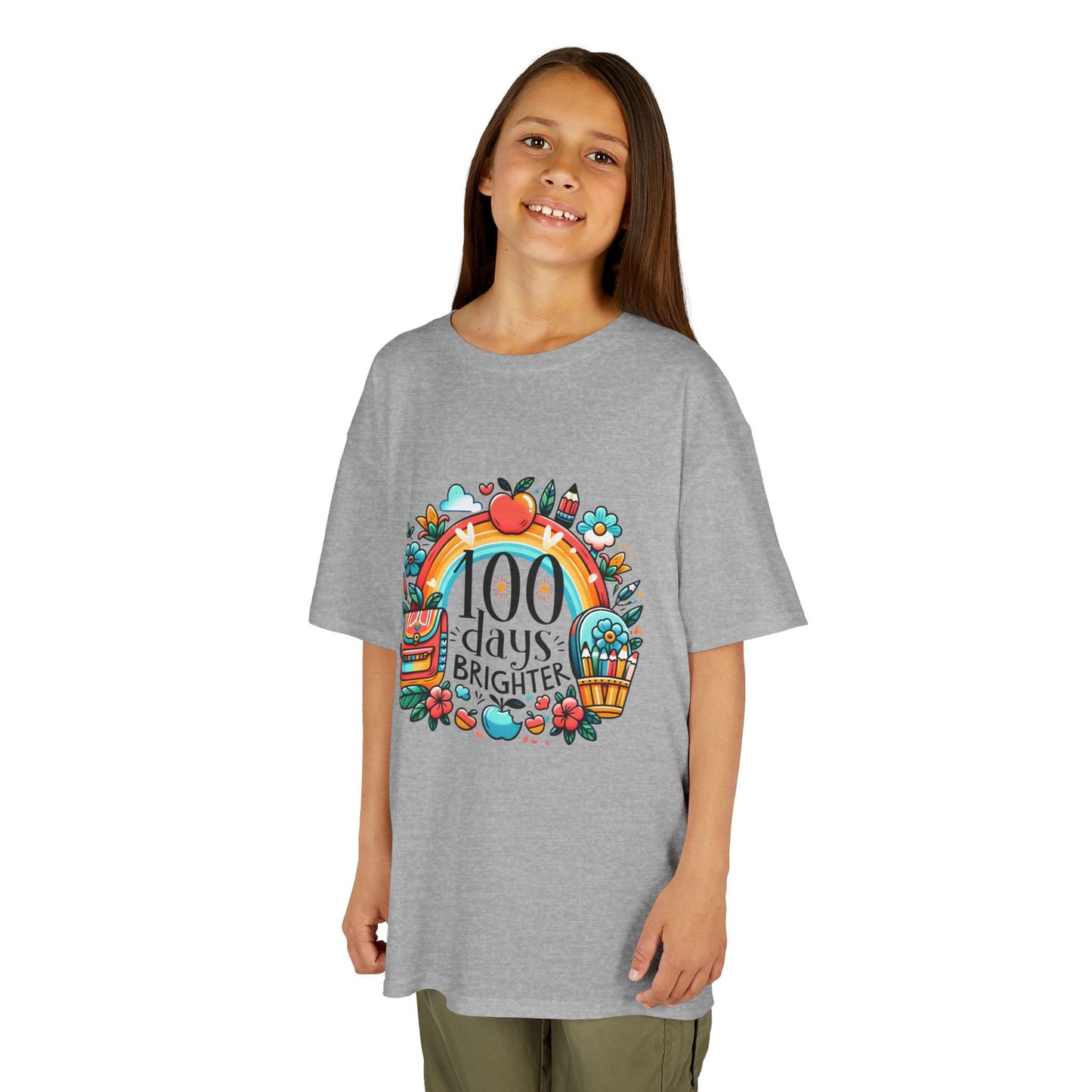 "100 Days Brighter" Children's Heavy Cotton Tee