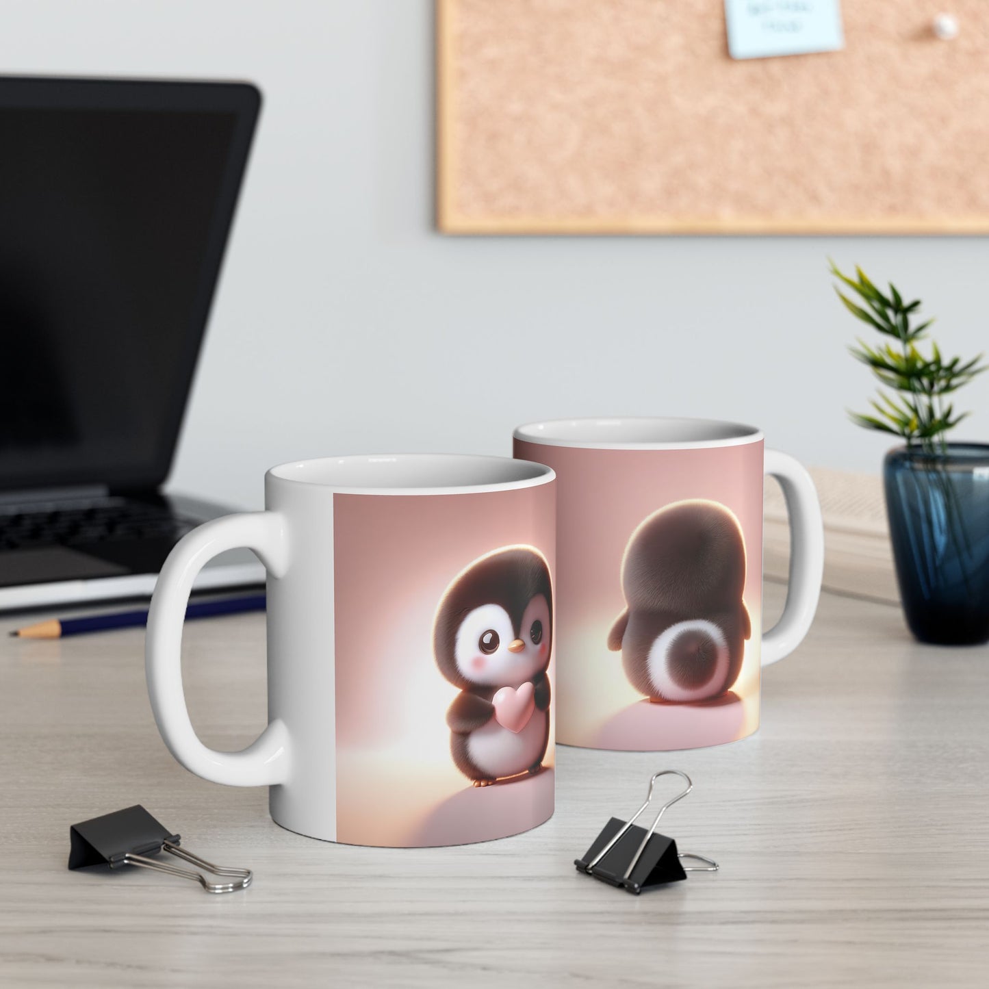Valentine's Penguin Ceramic Mug