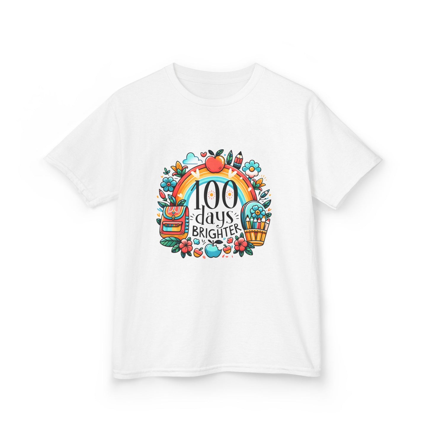 "100 Days Brighter" Children's Heavy Cotton Tee