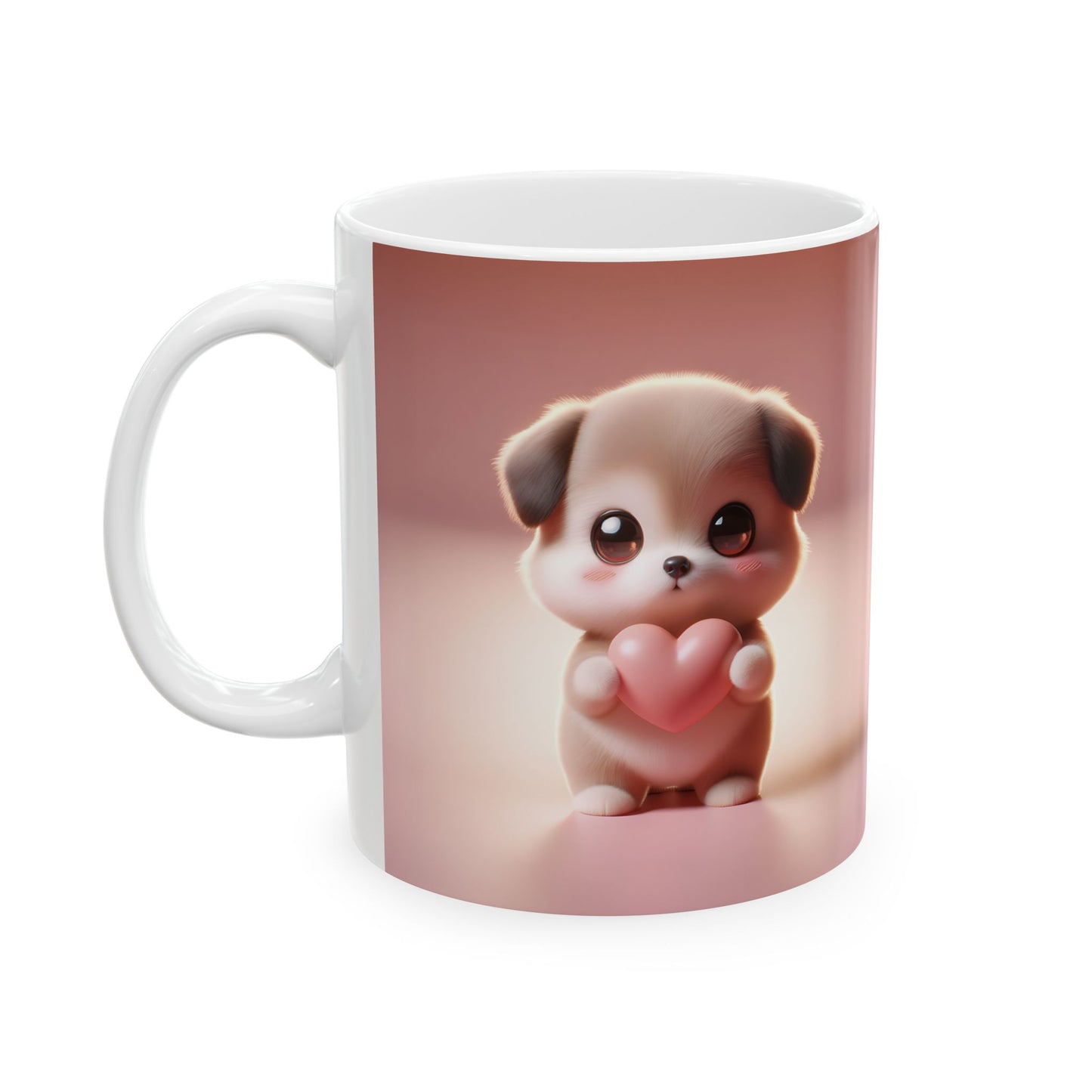 Valentine's Puppy Ceramic Mug