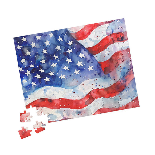Patriotic Puzzle - American Flag Design, 110-1014 Pieces