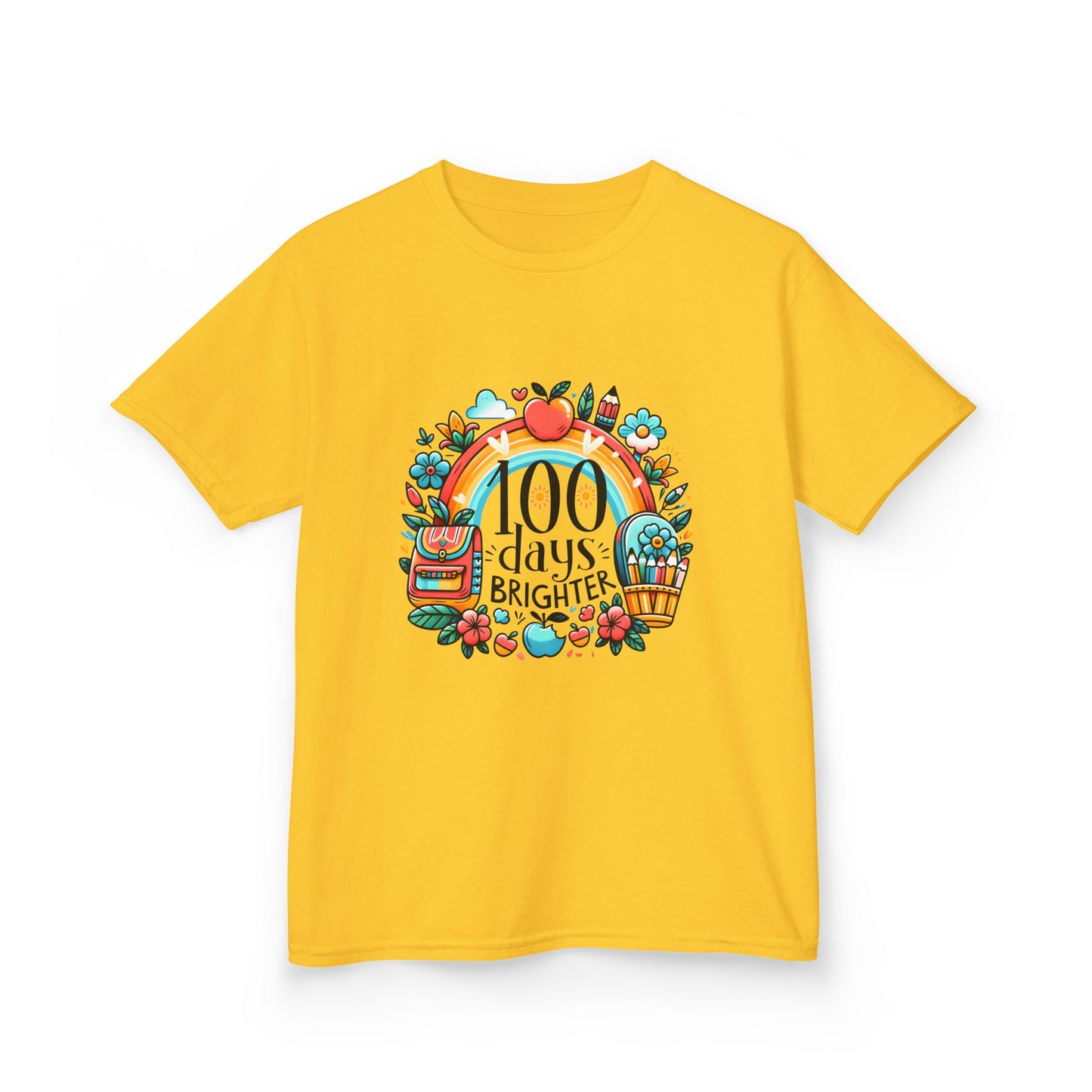 "100 Days Brighter" Children's Heavy Cotton Tee
