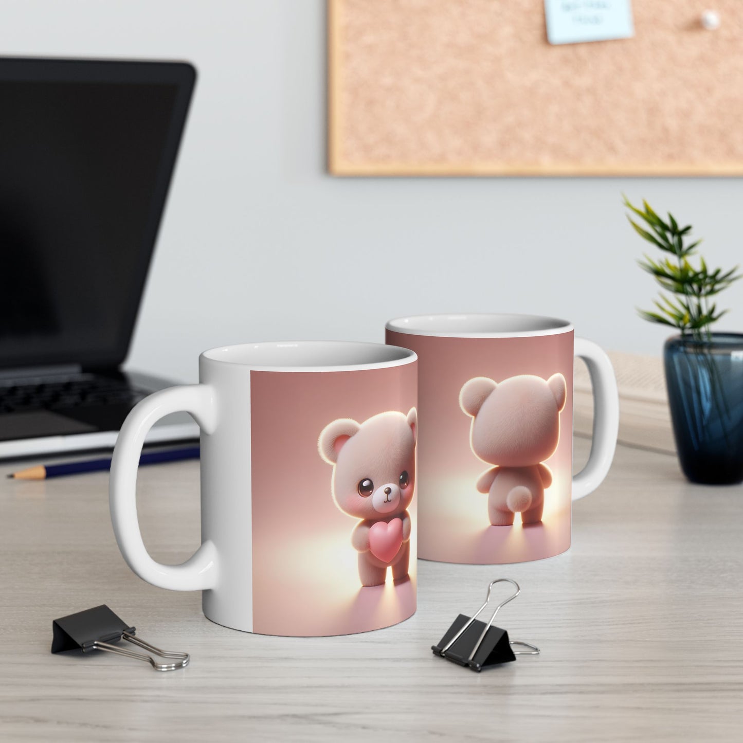 Valentine's Teddy Bear Ceramic Mug