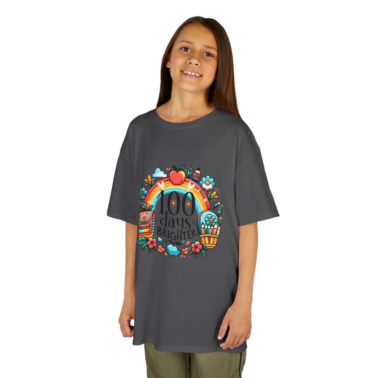"100 Days Brighter" Children's Heavy Cotton Tee