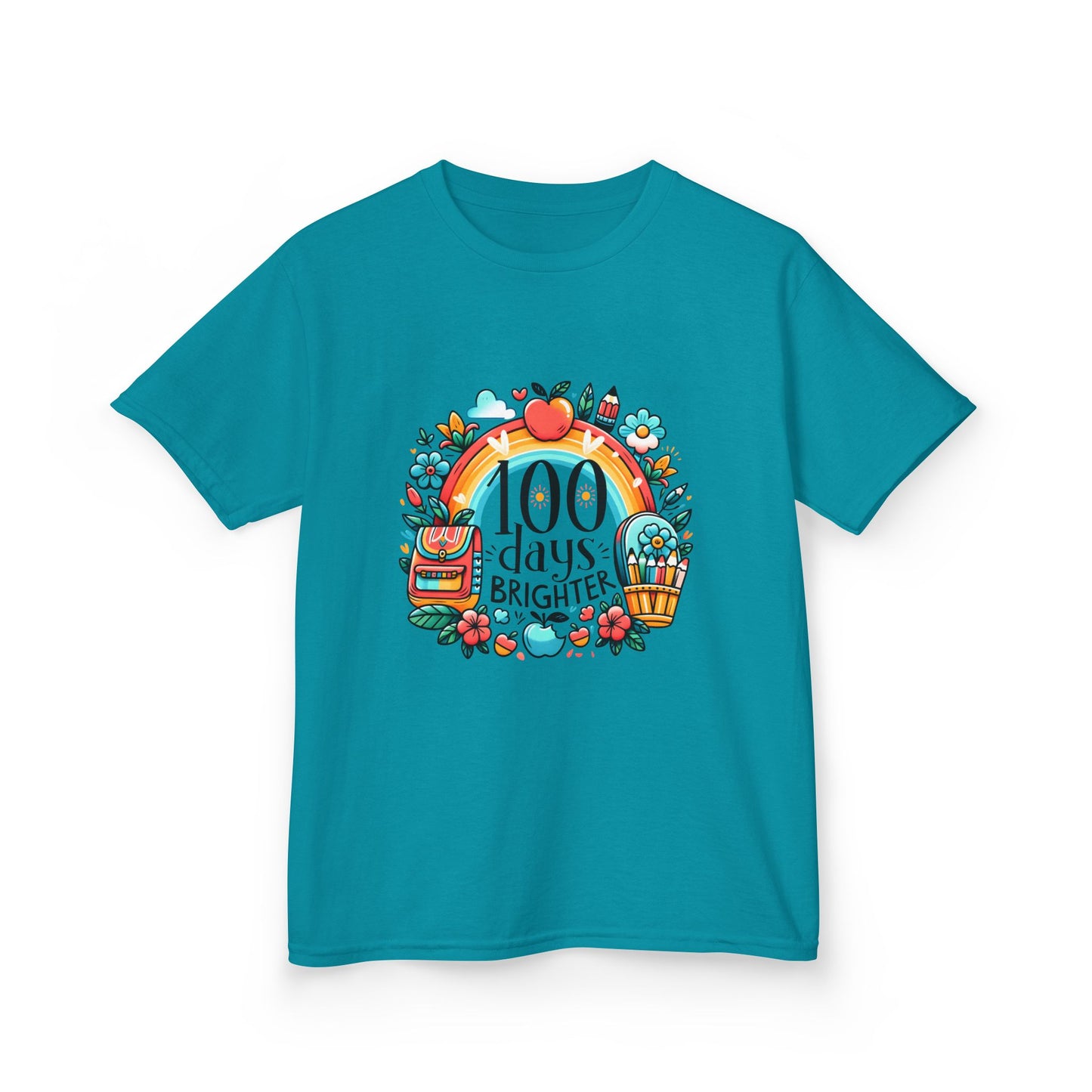 "100 Days Brighter" Children's Heavy Cotton Tee