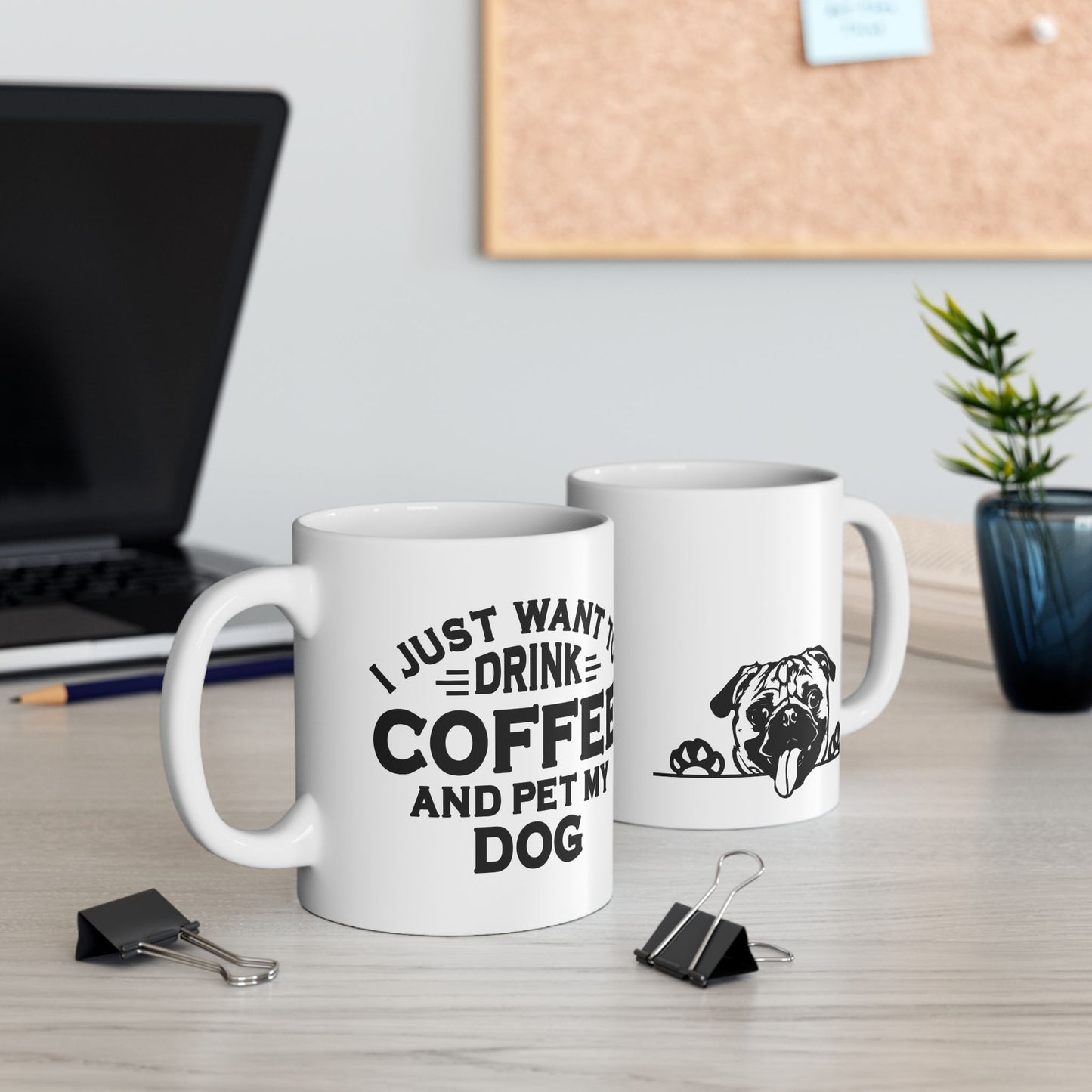 Dog Lover's Ceramic Mug - Pug