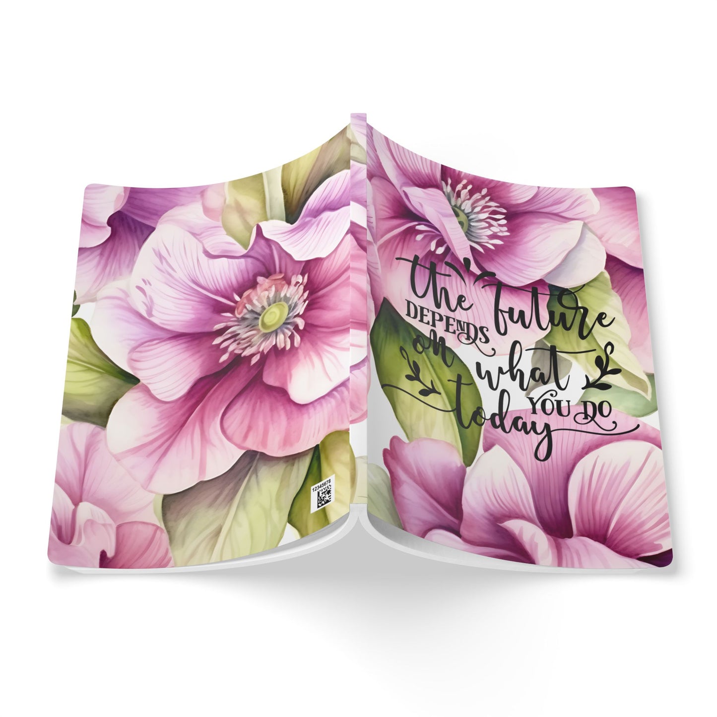 "The Future Depends On What You Do Today" Floral Journal