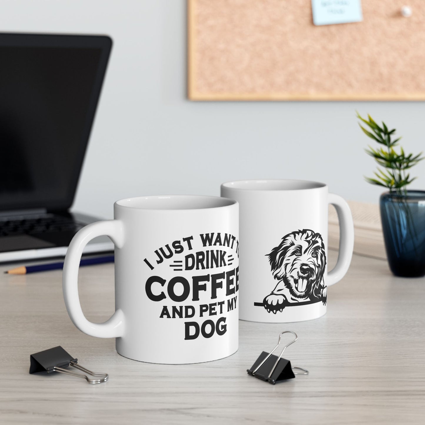 Dog Lover's Ceramic Mug - Goldendoodle