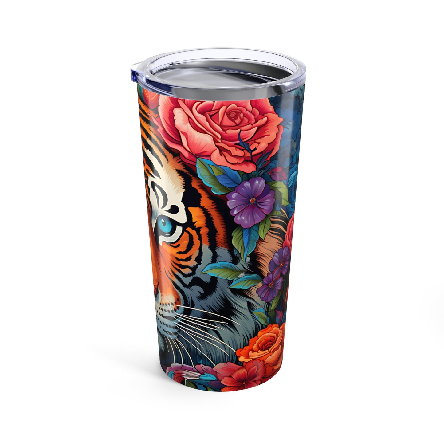 Floral Tiger 20oz Tumbler