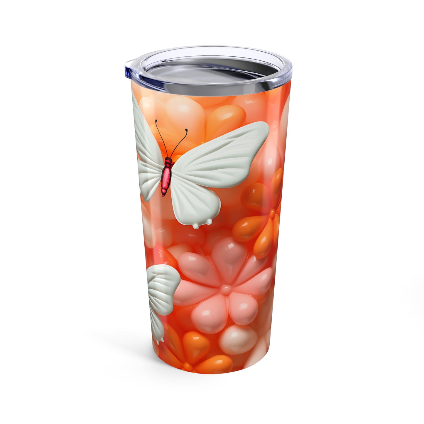 Orange Dream Butterfly 20oz Tumbler