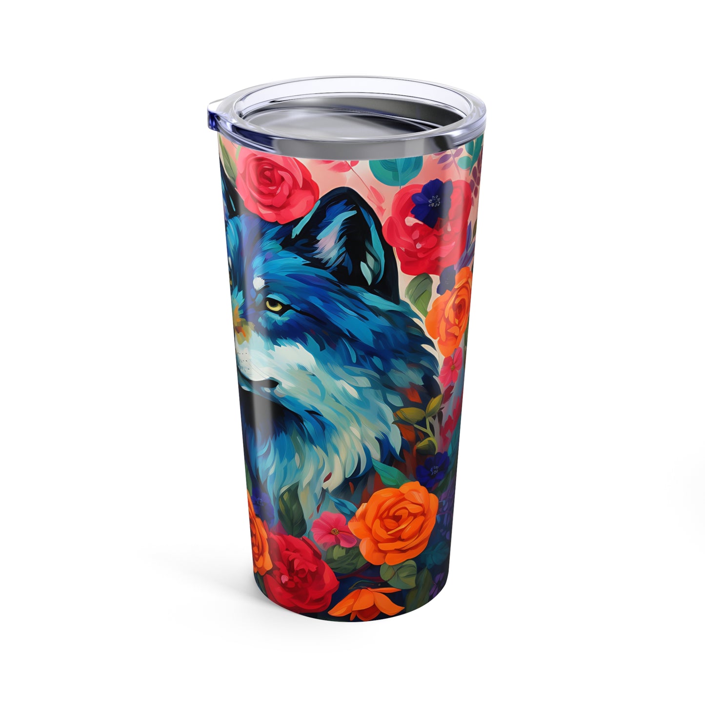 Floral Wolves 20oz Tumbler