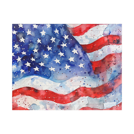 Patriotic Puzzle - American Flag Design, 110-1014 Pieces