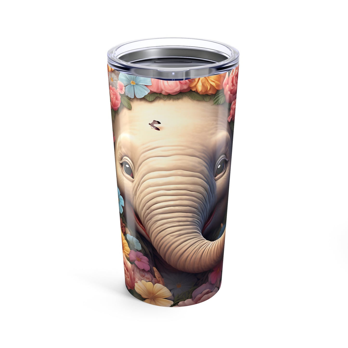 Floral Elephant 20oz Tumbler