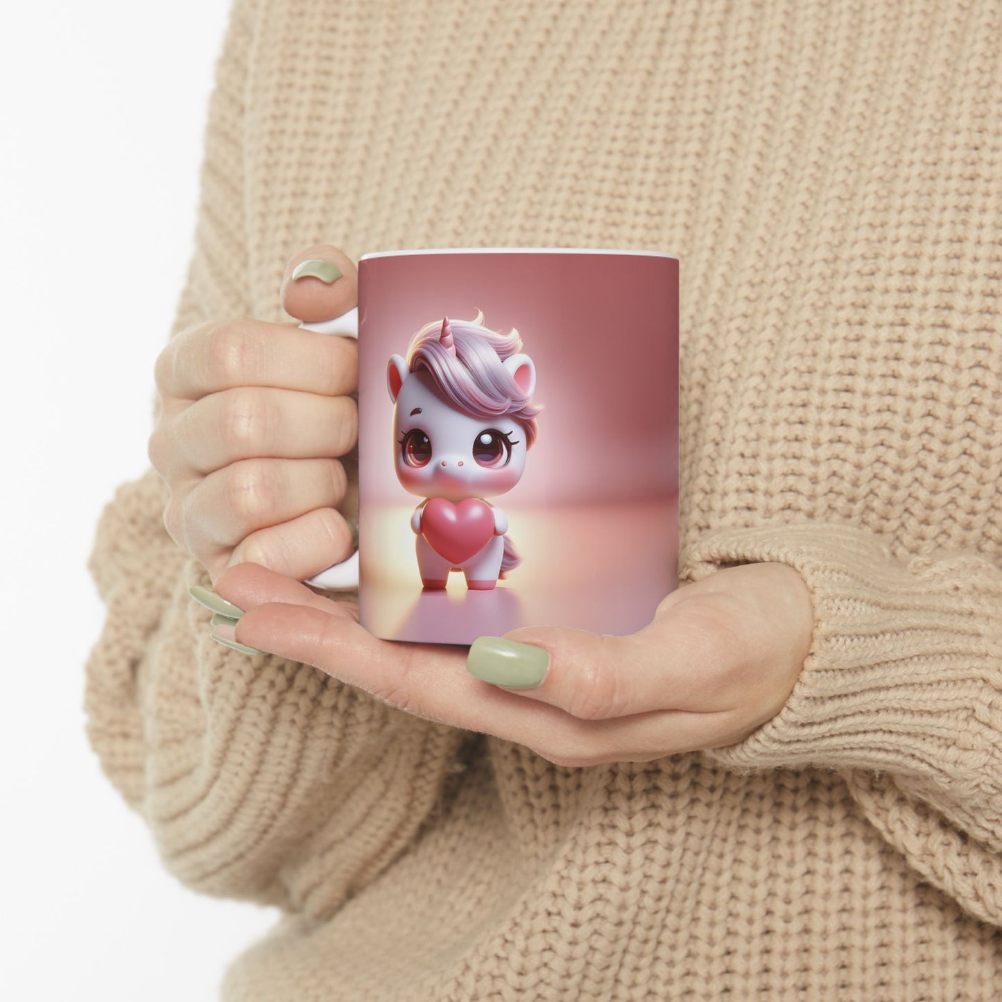 Valentine's Unicorn Ceramic Mug