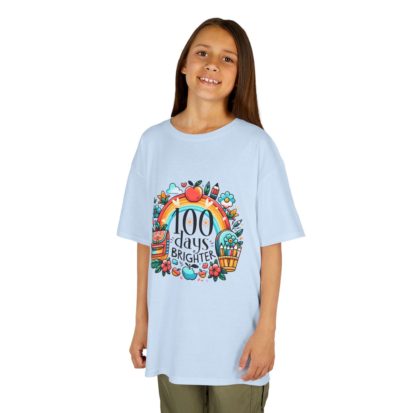 "100 Days Brighter" Children's Heavy Cotton Tee