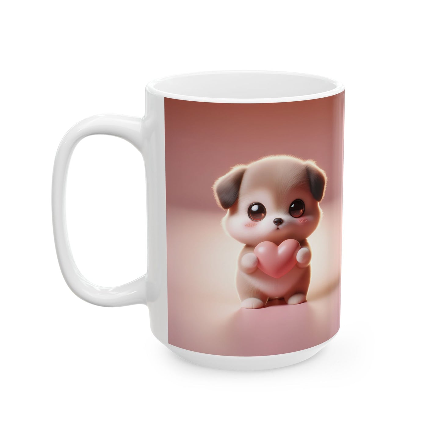 Valentine's Puppy Ceramic Mug