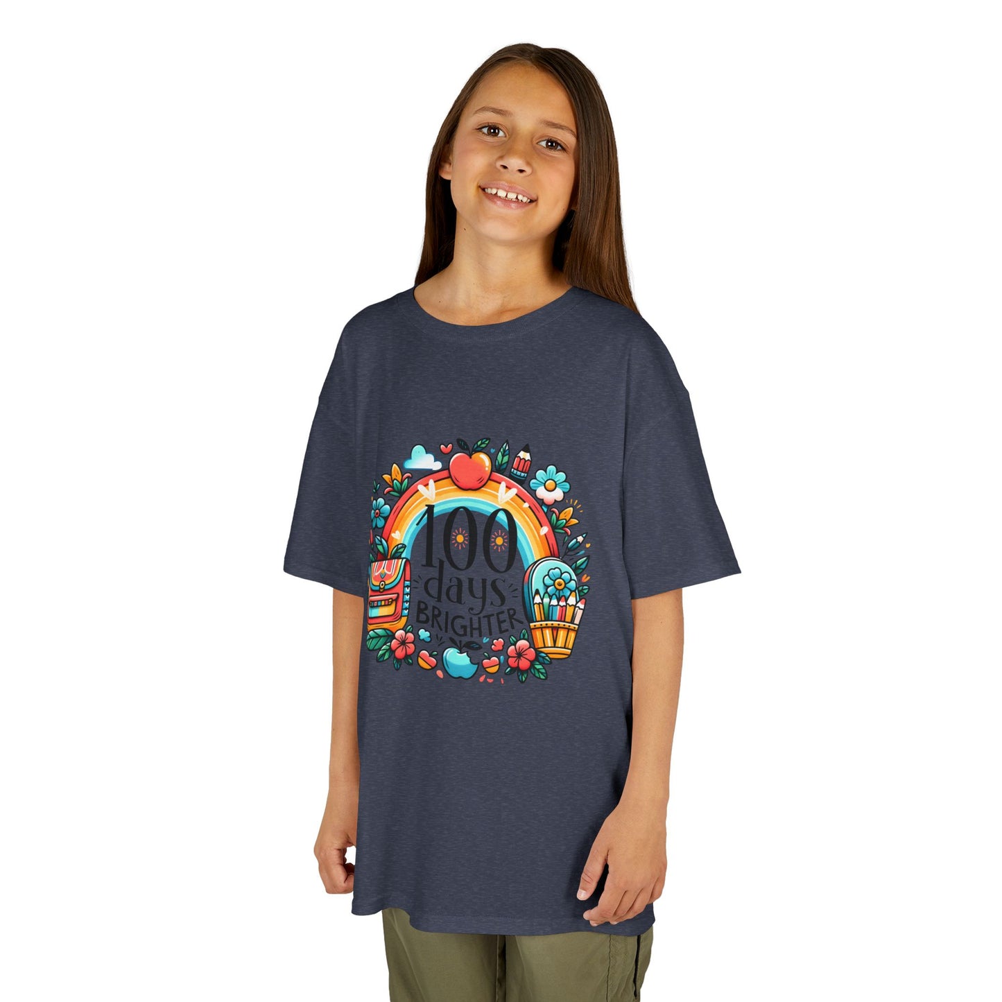 "100 Days Brighter" Children's Heavy Cotton Tee