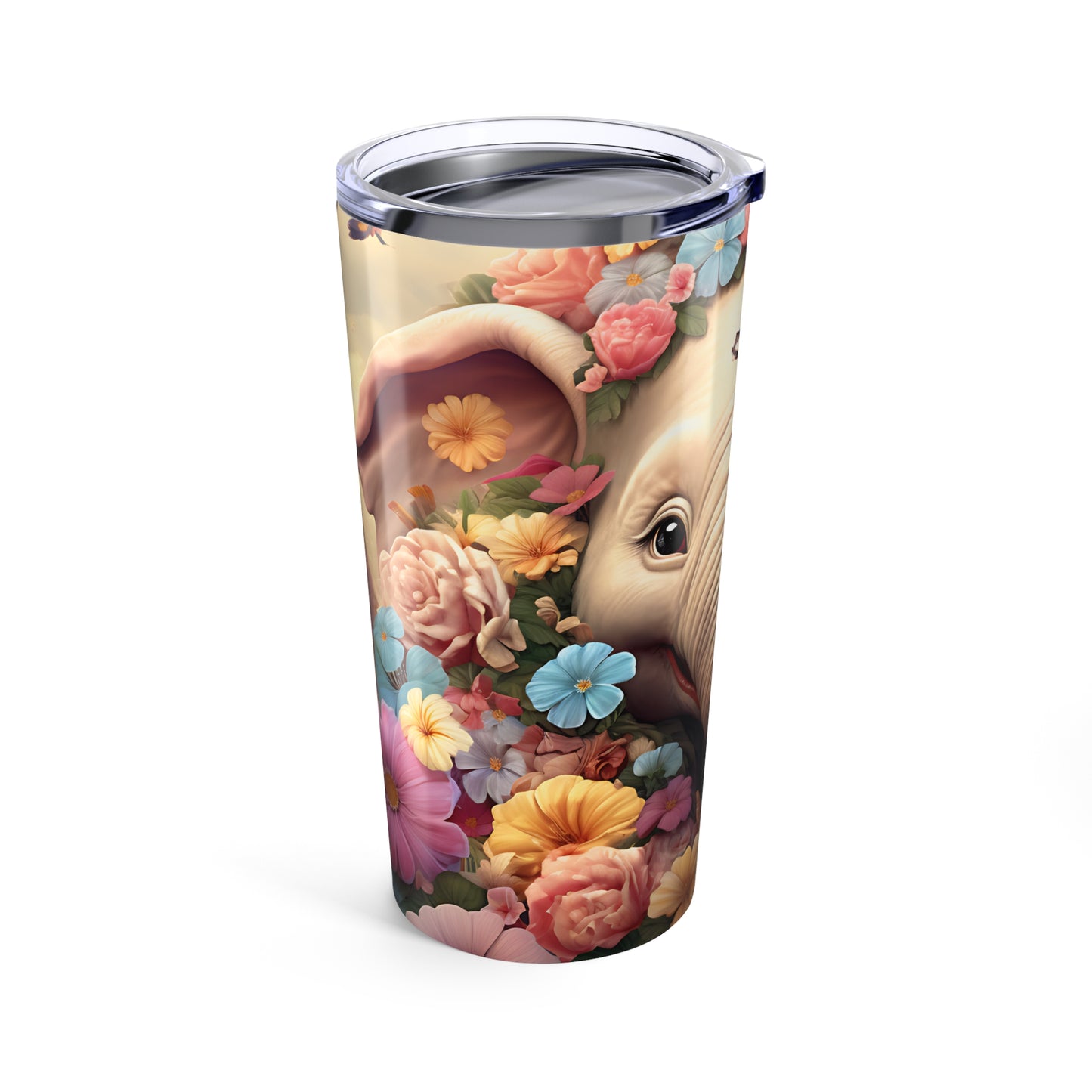 Floral Elephant 20oz Tumbler