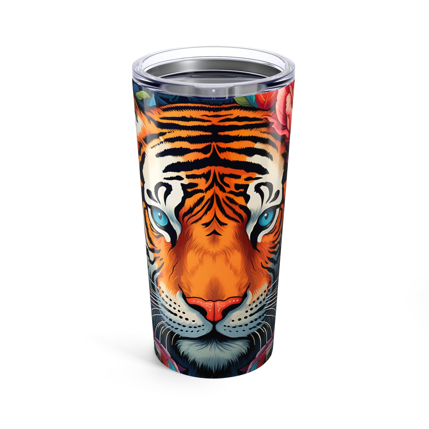 Floral Tiger 20oz Tumbler