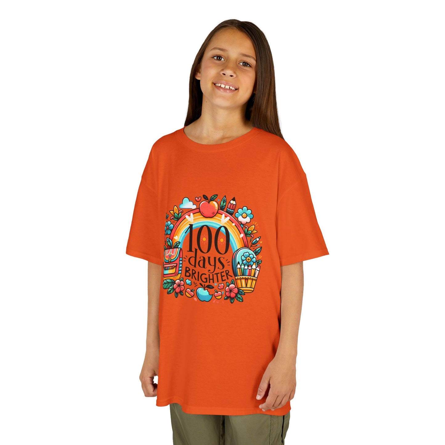 "100 Days Brighter" Children's Heavy Cotton Tee