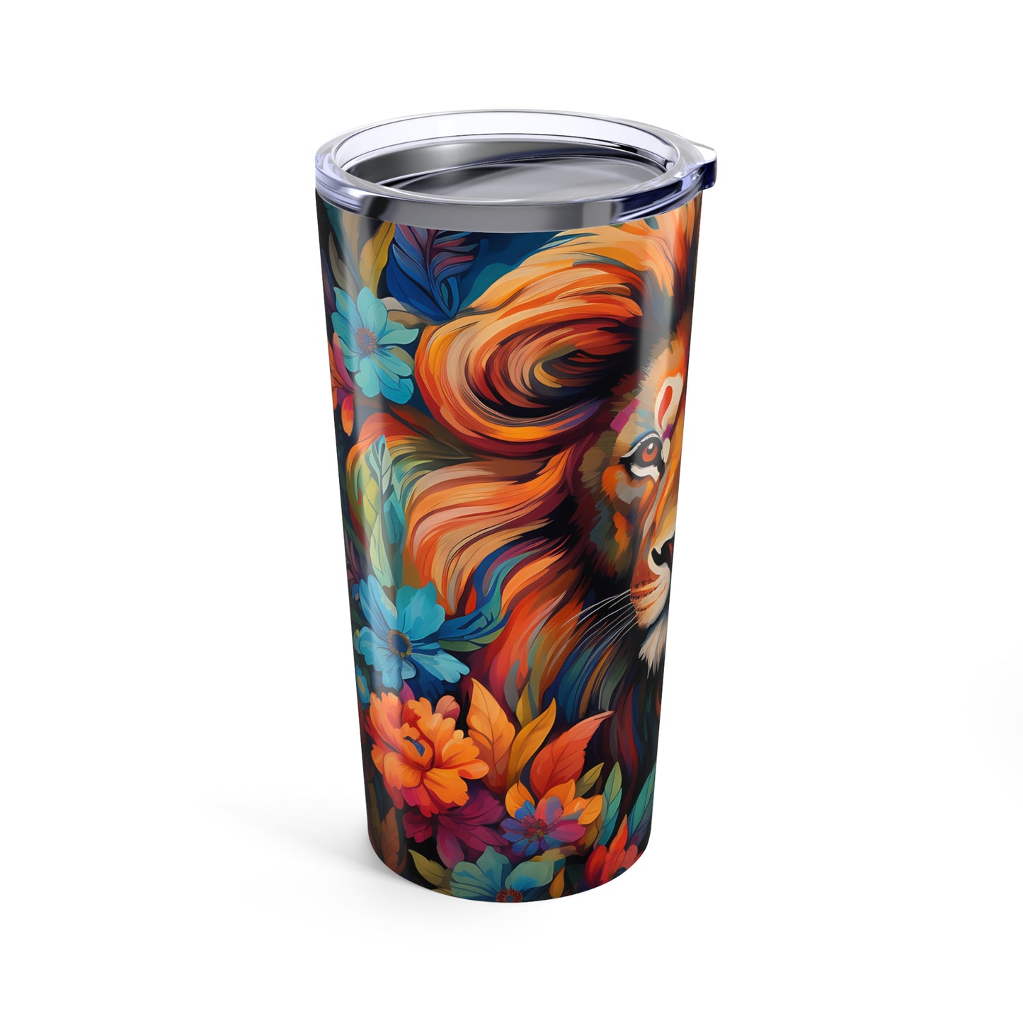 Floral Lions 20oz Tumbler