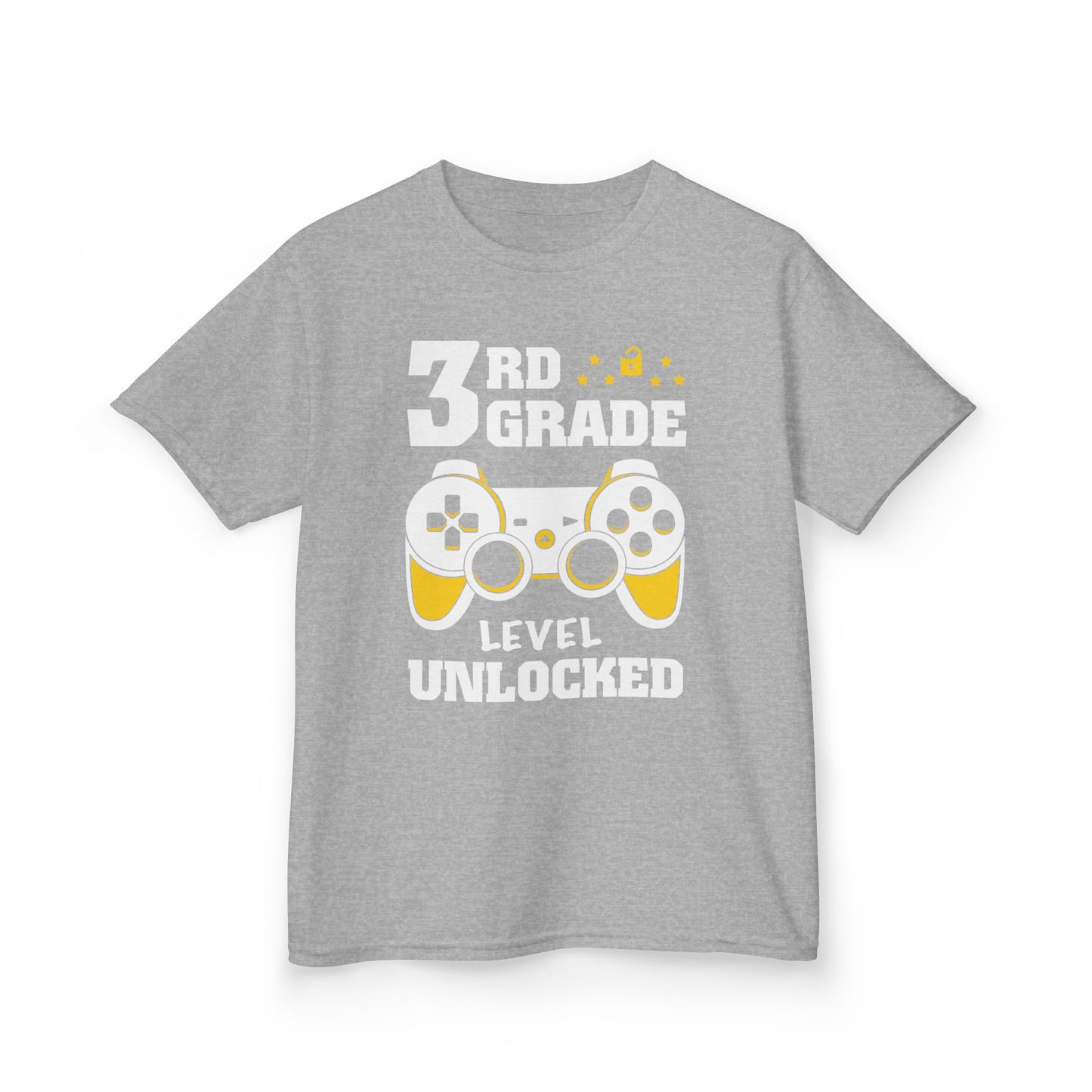 "3rd Grade Level Unlocked" Children's Heavy Cotton Tee