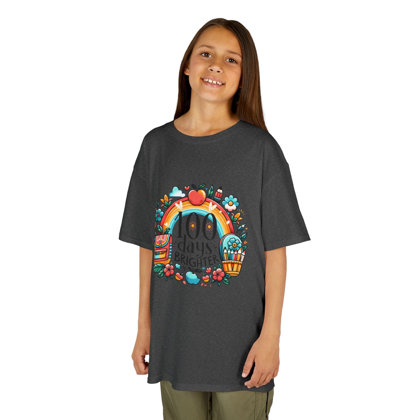 "100 Days Brighter" Children's Heavy Cotton Tee